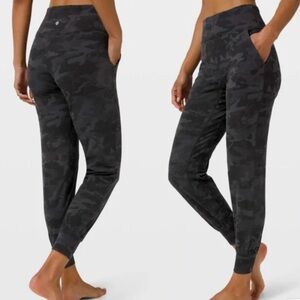 Lululemon Athletica Align Jogger 28" Womens 0 Camo Black/Gray Pockets